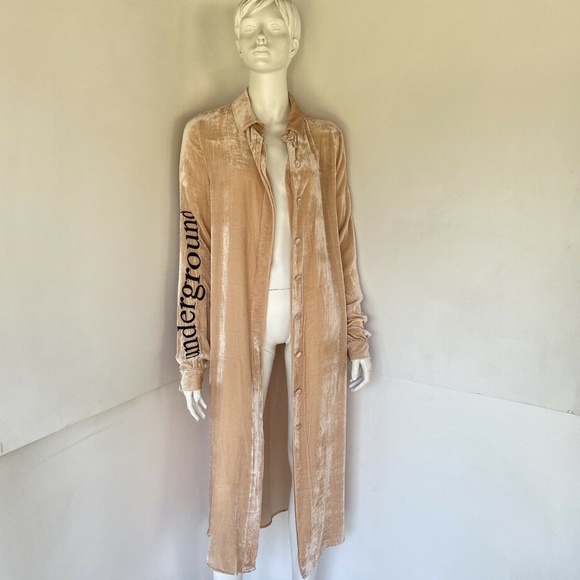 Filles A Papa Hailey Beiber Underground Velvet duster S - Picture 5 of 11